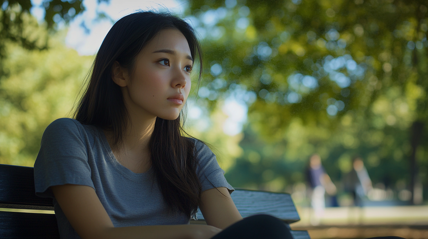 恋に悩む女性のイメージ