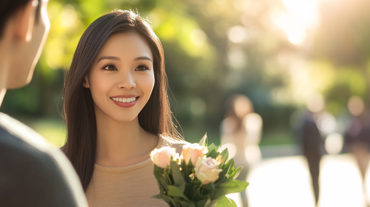 受け取り上手な女性のイメージ