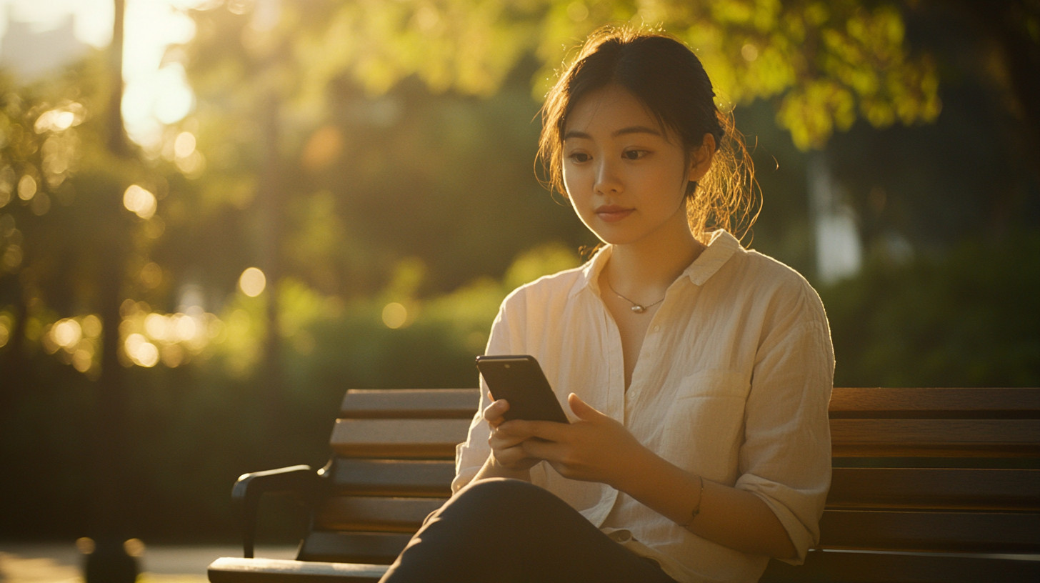 彼からの連絡を待つ女性のイメージ