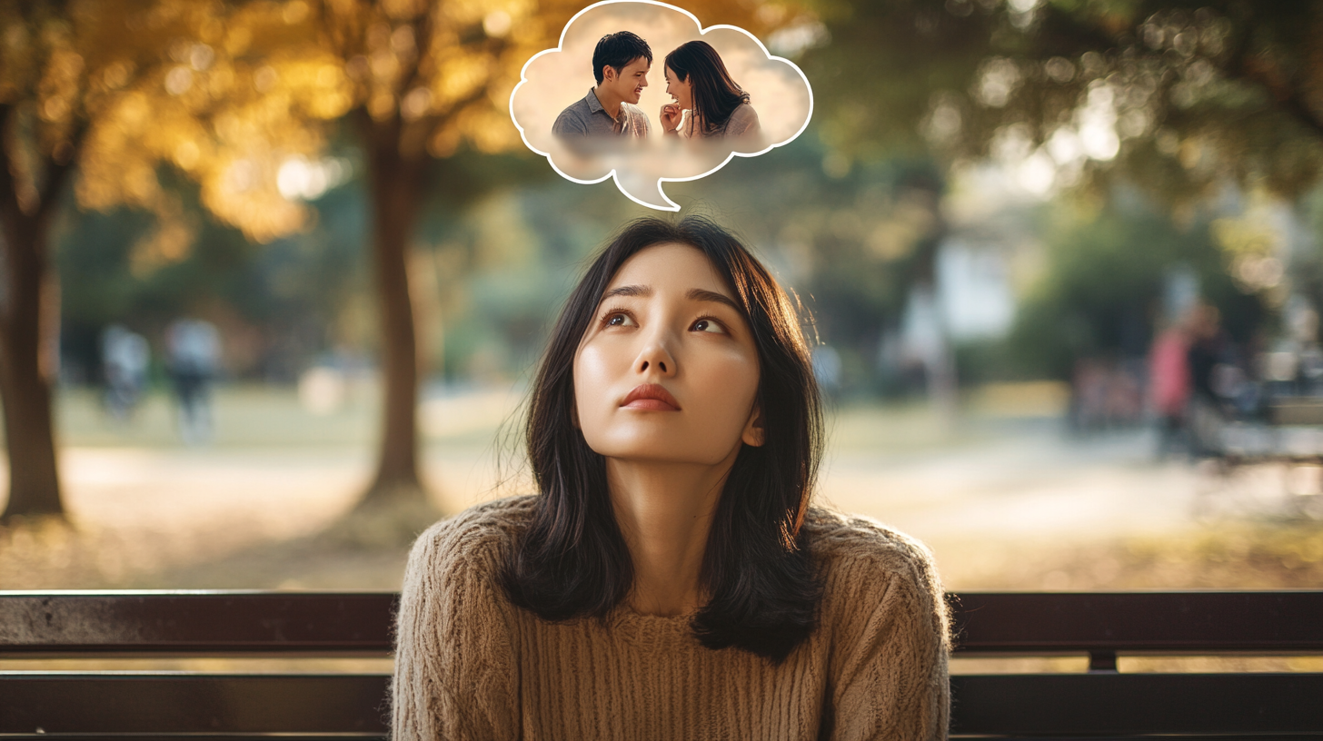 悪妄想をしているイメージ